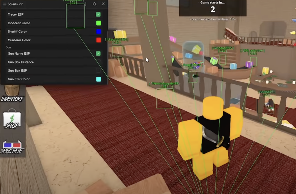 roblox murder mystery 2 script esp