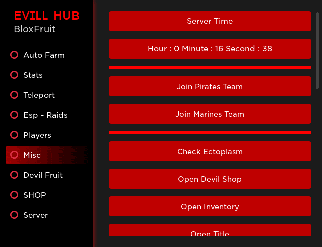 evil hub script