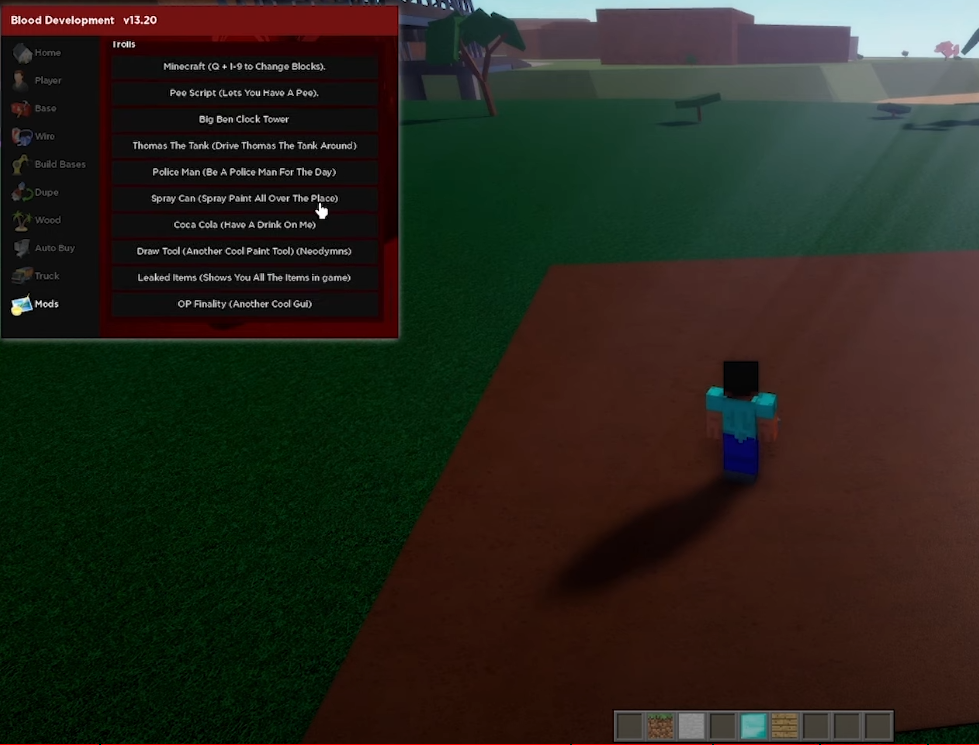 blood v1 roblox lumber tycoon dupe script