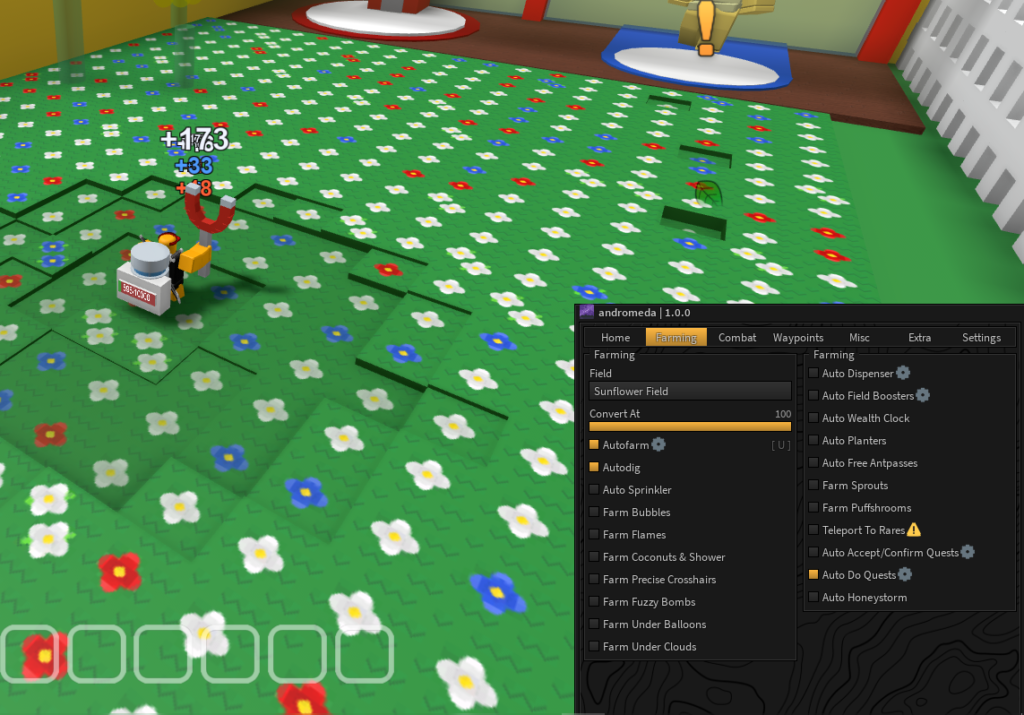 roblox bee swarm sim autofarm