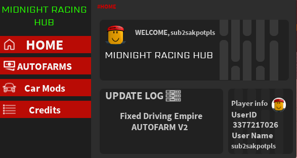 midnight racing hub script