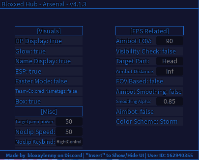 arsenal aimbot hack