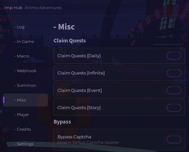 Roblox Anime Adventures Script Imp Hub GUI