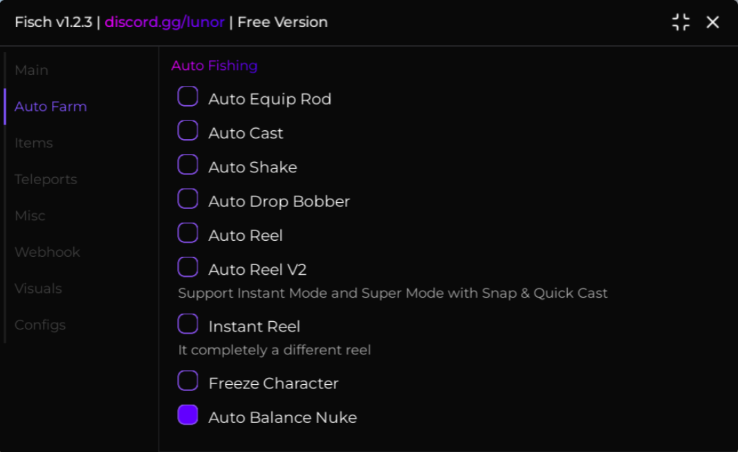 Roblox Fisch Script Lunor Hub GUI
