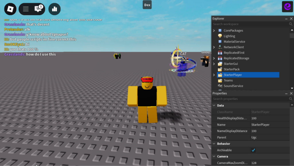 Roblox Baseplate Script Dex Viewer Hub GUI