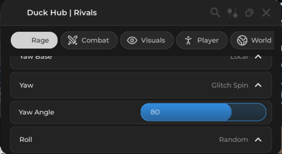 duck hub rivals rage hacks anti aim