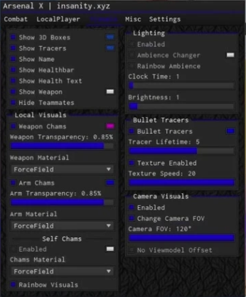 roblox arsenal esp script gui