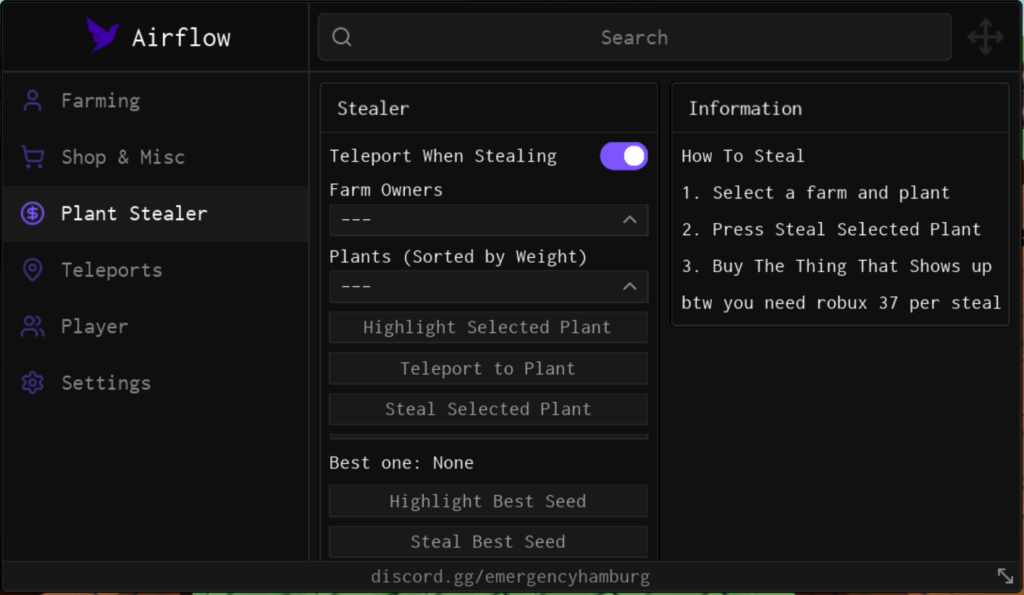 Best Grow A Garden Script Airflow GUI