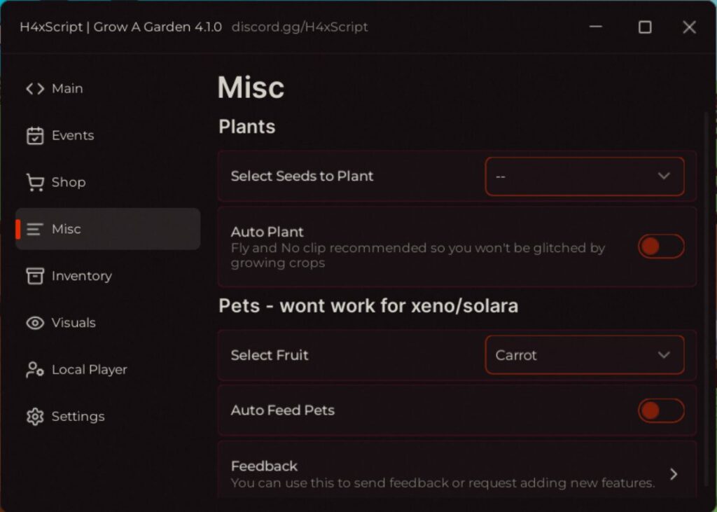 NO KEY Grow A Garden Script H4xscripts Dupe GUI