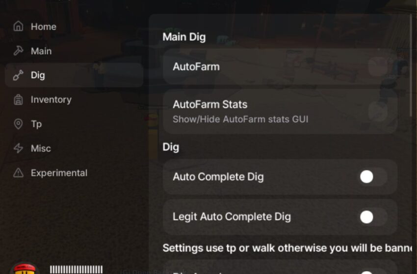  Roblox Dig Script Autofarm Merqury GUI NO KEY