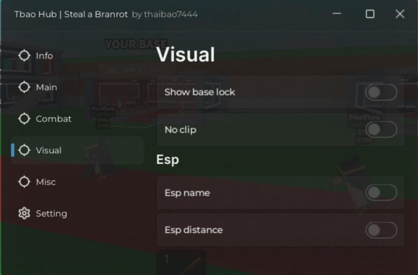  NO KEY Steal A Brainrot Script Tbao Hub GUI